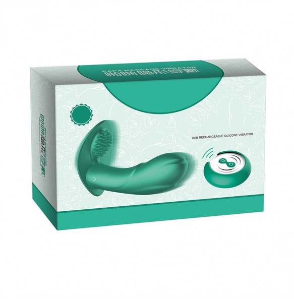 BRKJ Female Wireless Remote Control Warming Wearable Clitoris Vibrator (Chargeable - Green)